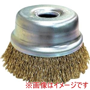 高島産業 高島産業 CHR-0756 カップブラシ エアー工具用 カップ型 75x16穴x25x68 真鍮メッキ鋼線0.25