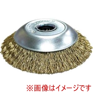 高島産業 高島産業 BHR-1006 ベベルブラシ エアー工具用 ベベル型 100x16穴x67 真鍮メッキ鋼線0.25