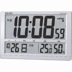 セイコー SEIKO セイコー SQ433S 大型液晶電波掛置兼用時計