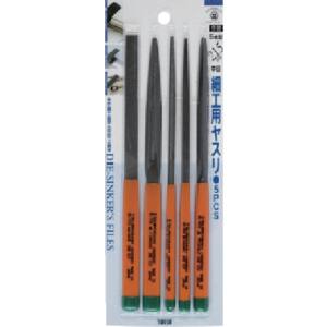 ツボサン TSUBOSAN ツボサン ST-02 細工用ヤスリ 5本型 5種セット BP入り