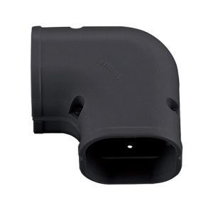 因幡電工 INABA 因幡電工 SK-100K 配管化粧カバー スリムコーナー平面90° 100タイプ ブラック