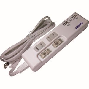 ジャッピー JAPPY ジャッピー JUT-222S USB充電ポート付タップ JAPPY