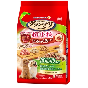 ユニチャーム unicham ユニチャーム グランデリふっくら仕立て低脂肪食べやすい超小粒 1.6kg