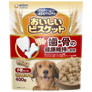 ユニチャーム Unicharm ユニチャーム おいしいビスケット 歯の健康 小型サイズ 400g 犬 ジャーキー