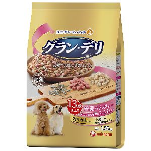 ユニチャーム Unicharm ユニチャーム グランデリ カリカリ仕立て 13歳以上用 栄養バランスセレクト 1.55kg 犬 ドックフード