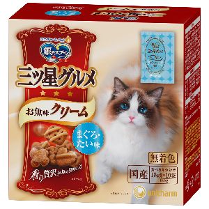 ユニチャーム Unicharm ユニチャーム 銀のスプーン 三ツ星グルメ お魚味クリーム まぐろ たい味 180g