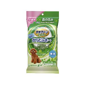 ユニチャーム Unicharm ユニチャーム デオクリーン からだふきシート 小型犬用 無香 28枚