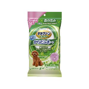 ユニチャーム Unicharm ユニチャーム デオクリーン からだふきシート 小型犬用 やわらかなソープの香り 28枚