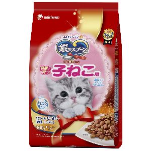 ユニチャーム Unicharm ユニチャーム 銀のスプーン 贅沢うまみ仕立て 健康に育つ子ねこ用 お魚づくし ミルク入り 900g 猫 キャットフード