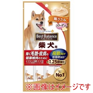 ユニチャーム unicham ユニチャーム ベストバランスおやつ 柴犬用 高齢向け 鶏ささみ 15g×4本