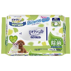 ユニチャーム Unicharm ユニチャーム デオクリーン ノンアルコール除菌ウェットティッシュ つめかえ用 60枚
