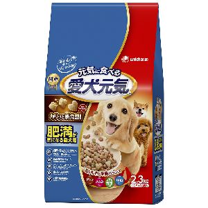 ユニチャーム Unicharm ユニチャーム 愛犬元気 肥満が気になる愛犬用 ビーフ ささみ 緑黄色野菜 小魚入り 2.3kg
