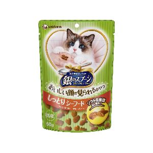 ユニチャーム Unicharm ユニチャーム 銀のスプーン おいしい顔が見られるおやつ しっとりシーフード 50g 猫 おやつ