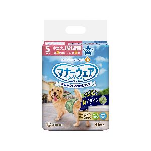 ユニチャーム Unicharm ユニチャーム マナーウェア 男の子用 Sサイズ 小型犬用 迷彩 デニム 46枚 犬 おむつ