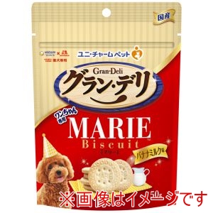 ユニチャーム unicham ユニチャーム グラン・デリ ワンちゃん専用マリービスケット バナナミルク味 50g