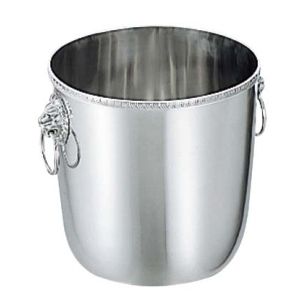 三宝産業 YUKIWA ユキワ UK 18-8 菊渕 シャンパンクーラー B ライオン付 3272030 三宝産業