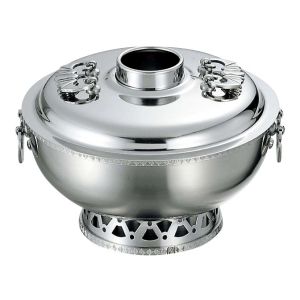 三宝産業 YUKIWA ユキワ UK 18-8 菊渕 ホーコー鍋 ガス用 25cm 三宝産業