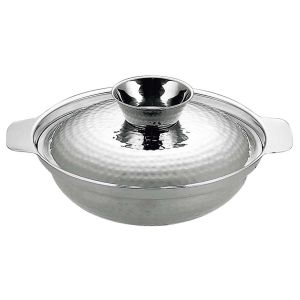 三宝産業 YUKIWA ユキワ UK 18-0 ちり鍋 ツチ目入 25cm 三宝産業