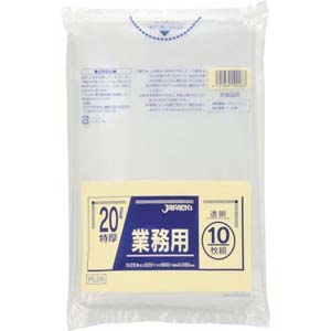 ジャパックス JAPACK’S ジャパックス 業務用 重量 ポリ袋 20L 10枚入 PL-28