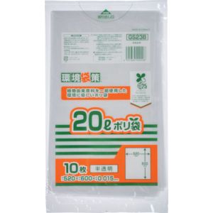 ジャパックス ジャパックス GS23B バイオマス25% MAXポリ袋20L