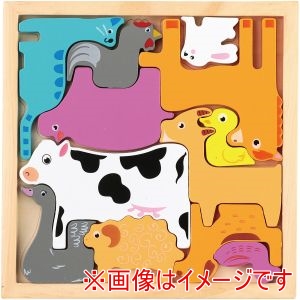 アーテック ArTec アーテック 木製四角 パズル ぼくじょうのどうぶつ 22006