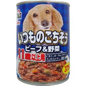 ペットアイ PET&i ペットアイ いつものごちそう ビーフ & 野菜 11歳以上用 375g