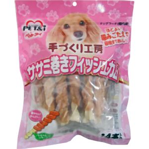 ペットアイ PET&i ペットアイ 手づくり工房 ササミ巻きフィッシュガム 14本