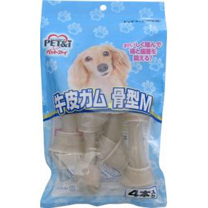 ペットアイ PET&i ペットアイ 牛皮ガム 骨型M 4本