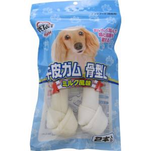 ペットアイ PET&i ペットアイ 牛皮ガム 骨型L ミルク風味 2本