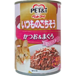 ペットアイ PET&i ペットアイ いつものごちそう かつお & まぐろ かにかま入り 400g