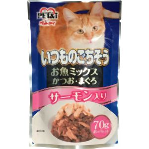 ペットアイ PET&i ペットアイ いつものごちそう お魚ミックス かつお まぐろ サーモン入り 70g