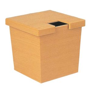 福井クラフト 福井クラフト 角 ガリ入れ 白木塗 トング別 ABS樹脂 6-1124-7