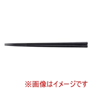 福井クラフト 福井クラフト PBT 角無地箸 10膳入 黒 90030230