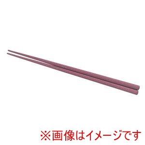 福井クラフト 福井クラフト PBT 四角 木目箸 10膳入 エンジ 18cm 90021310
