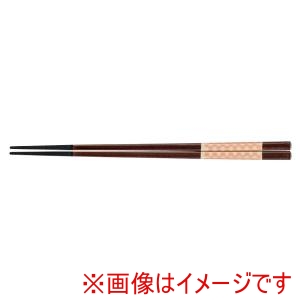 福井クラフト 福井クラフト PBT 四角 木目箸 10膳入 朱金市松 90030783