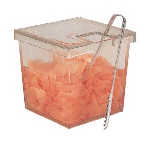 福井クラフト 福井クラフト 角 ガリ入れ 透明 トング別 アクリル樹脂 6-1124-8