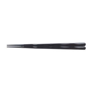福井クラフト 福井クラフト PBT樹脂塗箸 六角一刀彫 22.5cm 黒塗 6-1261-3