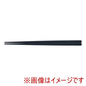 福井クラフト 福井クラフト PBT 筋目 四角箸 10膳入 黒 21cm