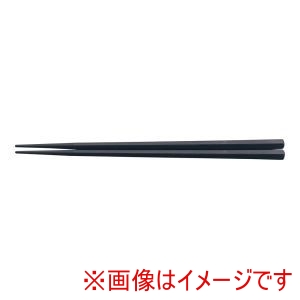 福井クラフト 福井クラフト PBT 筋目 五角箸 10膳入 黒 22.5cm