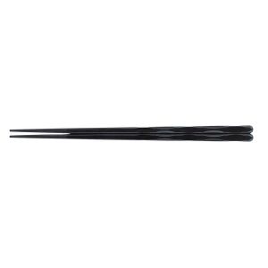福井クラフト 福井クラフト SPS樹脂箸 面彫 22.7cm 黒 6-1330-7