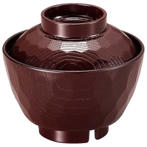 福井クラフト 福井クラフト 耐熱ABS ピース亀甲椀 小 新溜内黒  98×H87 6-197-2