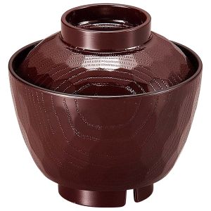 福井クラフト 福井クラフト 耐熱ABS ピース亀甲椀 中 新溜内黒  98×H93 6-197-6