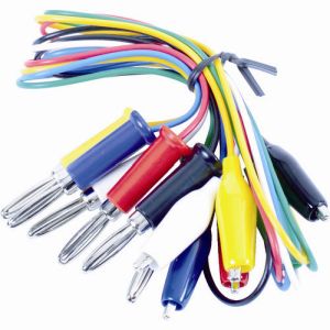 テイシン電機 テイシン電機 TLA-117 テストリード 50cm シールドクリップS⇔バナナプラグ 6本入