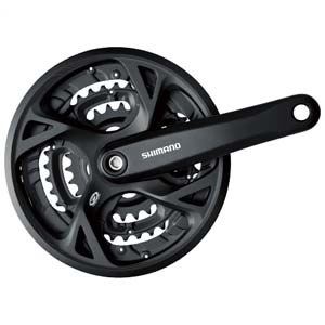 シマノ SHIMANO シマノ SHIMANO クランク 48/36/26 170mm 9S ガード付 ブラック EFCM371C866CL