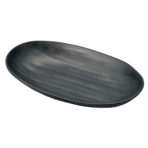 マイン MIN マイン メラミンウェア 黒 小判皿 大 M11-135