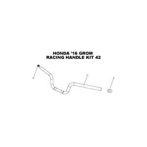 モリワキ モリワキ 05310-101N5-2D ハンドルキット レーシング 42 HRC GROM 16-20/21-