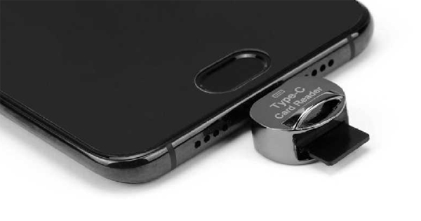  あきばお～ USB 3.1 Type-C microSDカードリーダー キーリング付き