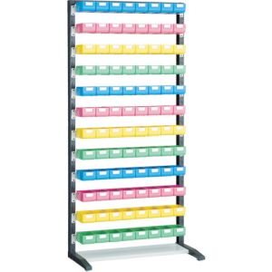 トラスコ TRUSCO トラスコ UPR-L1812A UPRラック片面 H1900 ビン小青・赤・黄・薄緑各24個付 TRUSCO メーカー直送 代引不可