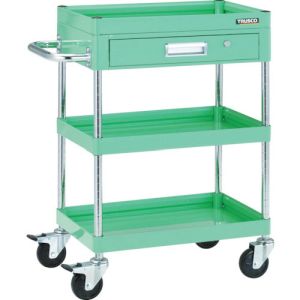 トラスコ TRUSCO トラスコ FAW-973Z-YG ファルコンワゴン750X500 1段浅引出付 ゴム車輪 YG色 TRUSCO メーカー直送 代引不可