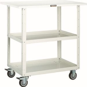 トラスコ TRUSCO トラスコ EGW-972TU-W イーグルワゴン 750X500 天板付 ウレタン車輪 W色 TRUSCO メーカー直送 代引不可